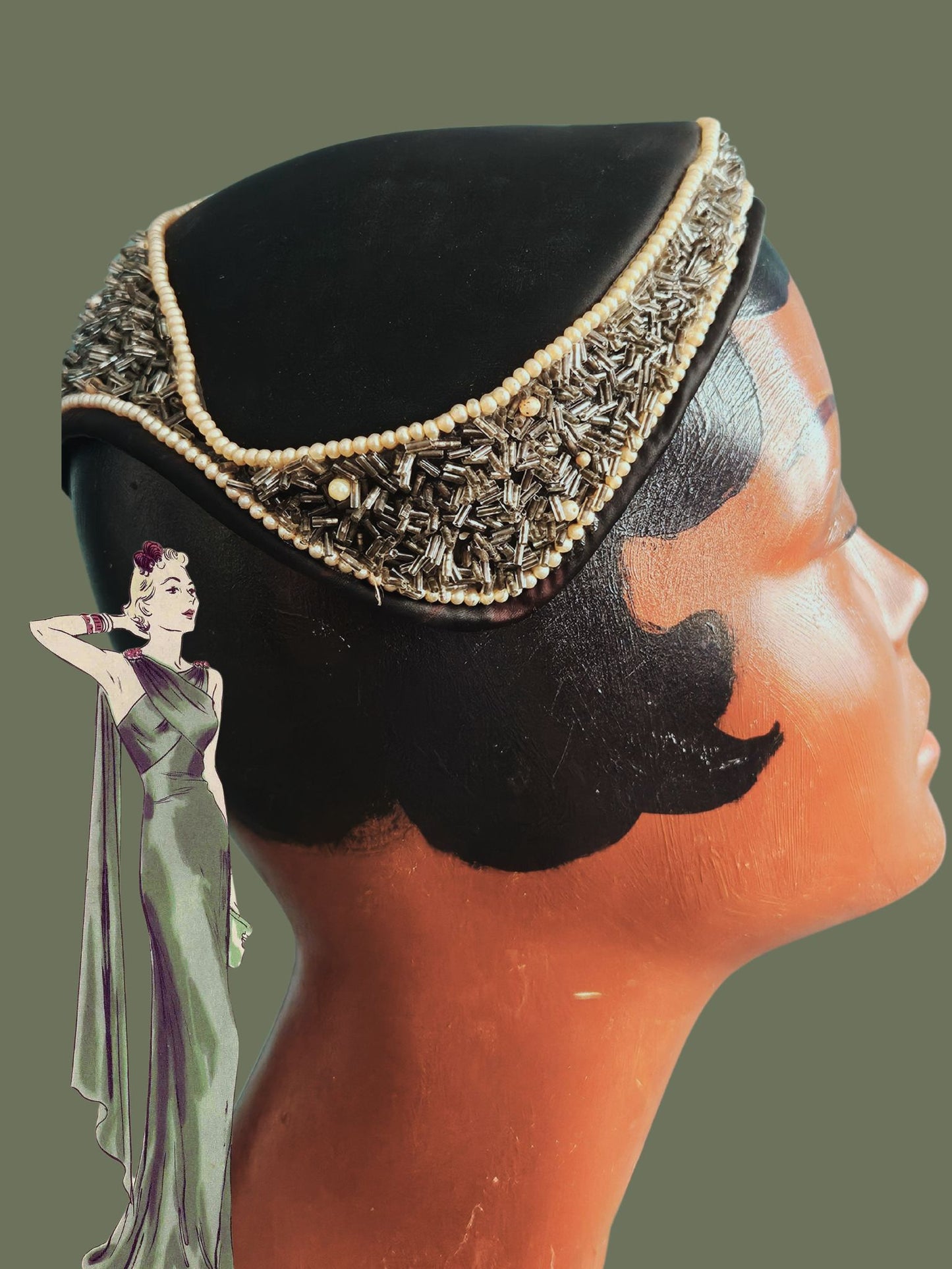Vintage Tri-Corner Topper