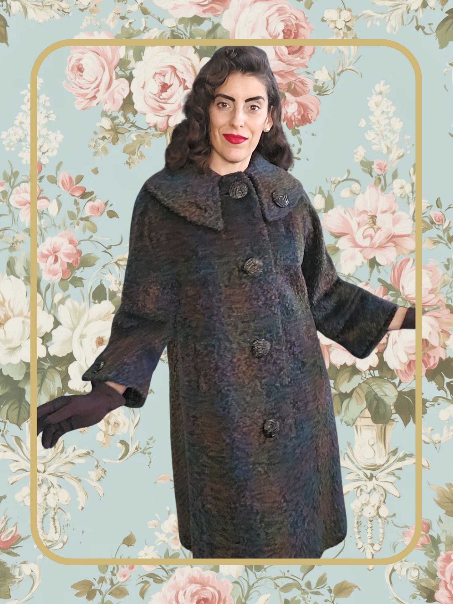 Vintage Tri-color Box Coat