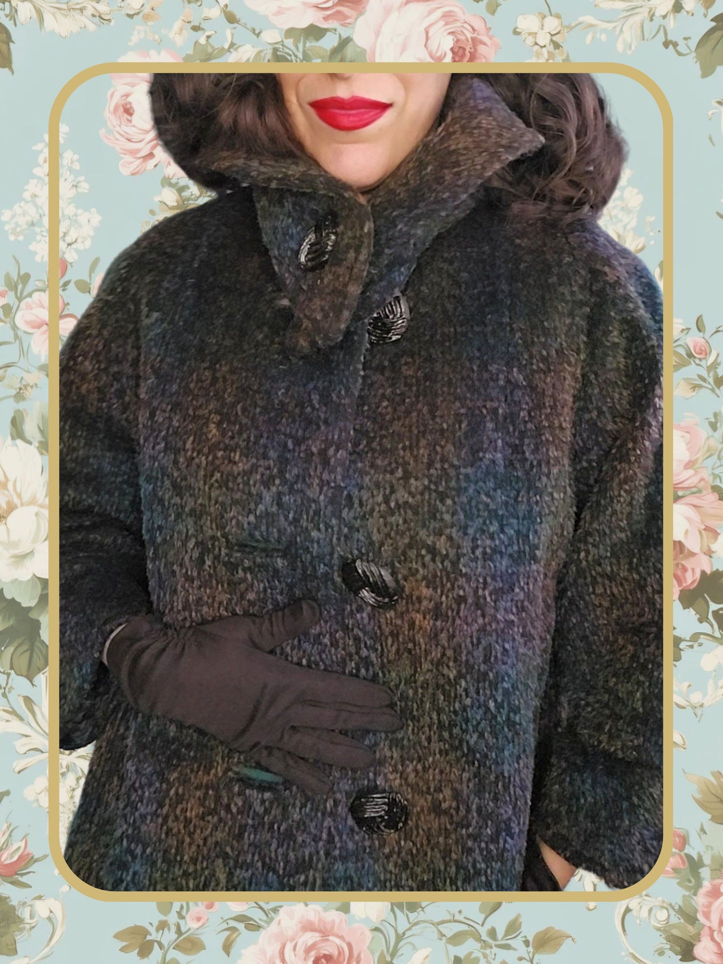 Vintage Tri-color Box Coat