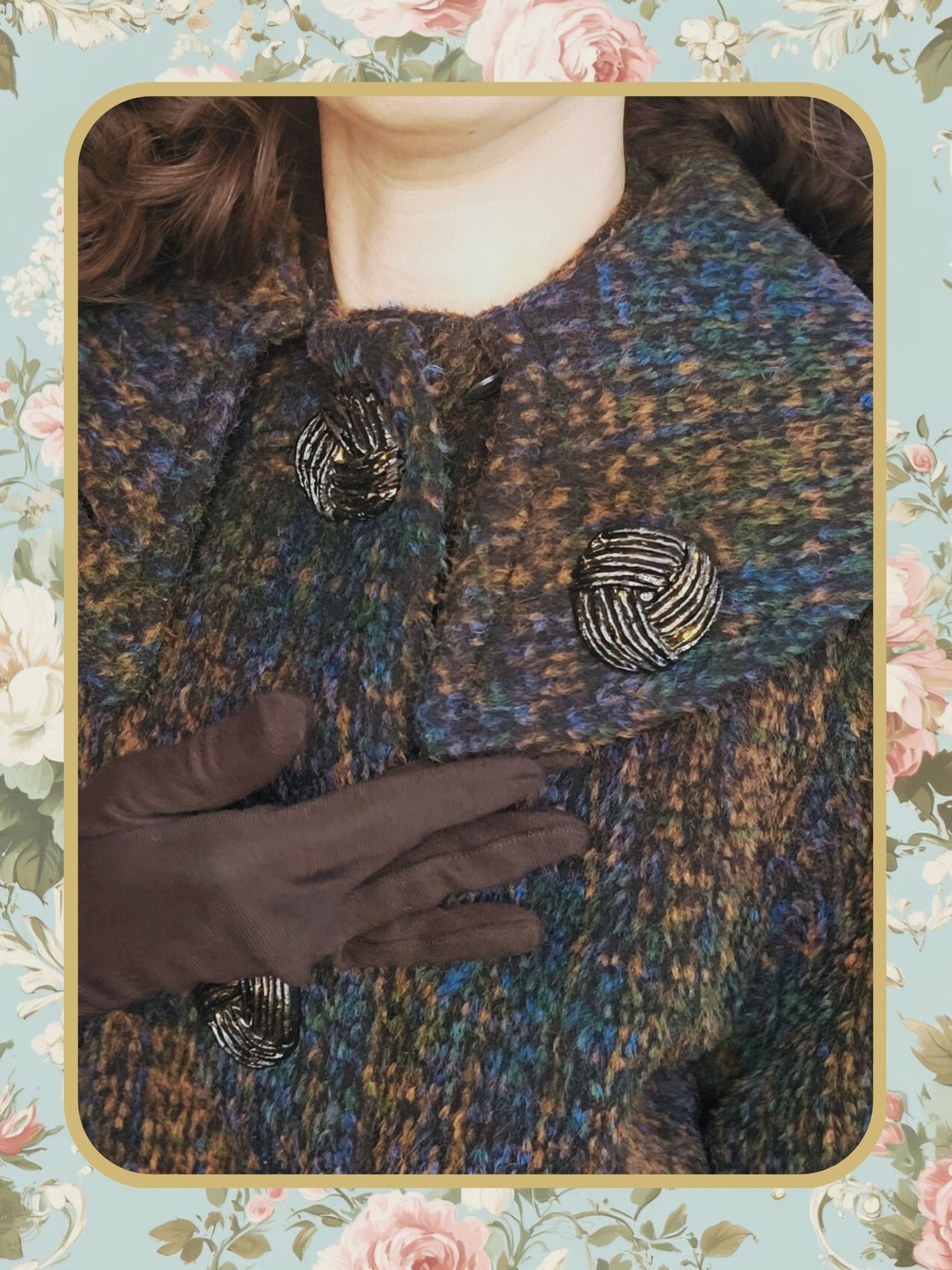 Vintage Tri-color Box Coat