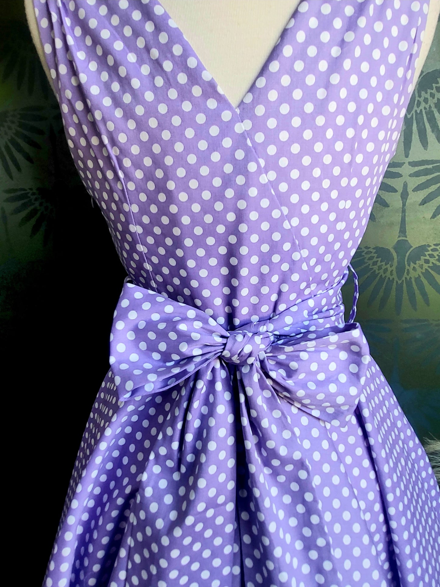 Julie Polka Dot Dress - Lavender