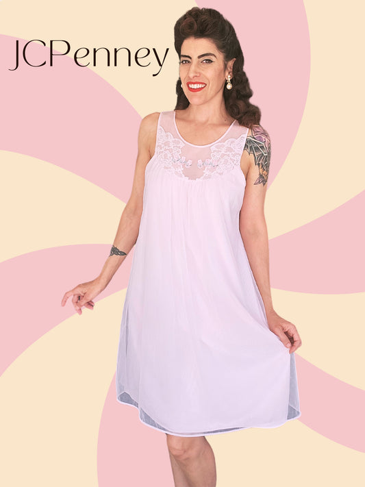 SOLD - Vintage 1960's "Gaymode - JCPenny's" Pink Negligee