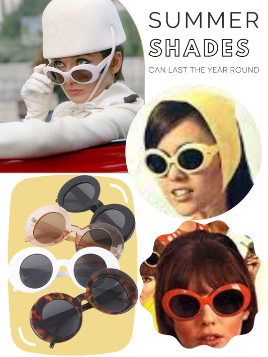 STYLE S016 - 1960's Vintage Style Large Oval Sunnies