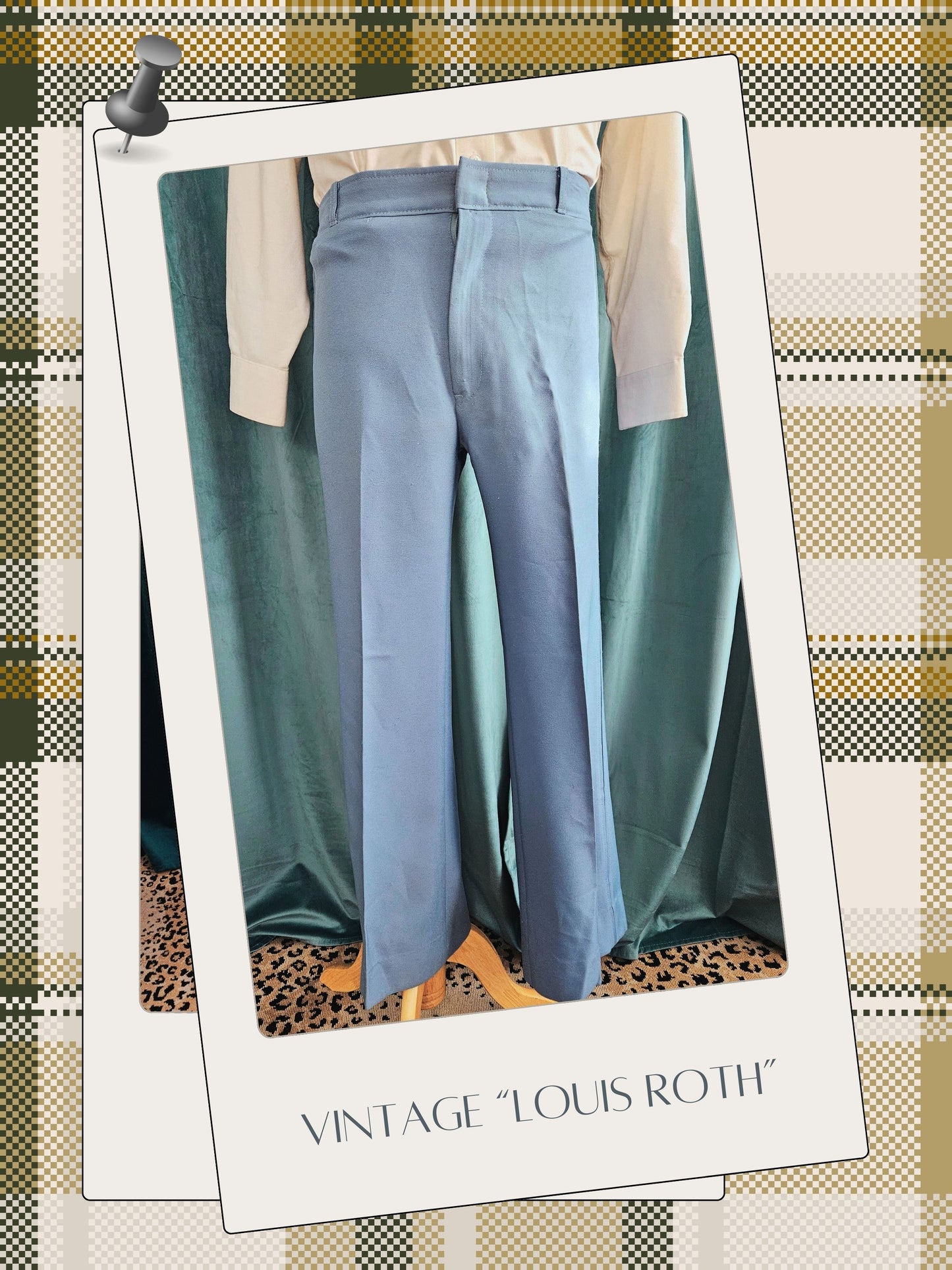 Vintage Blue Leisure Suit