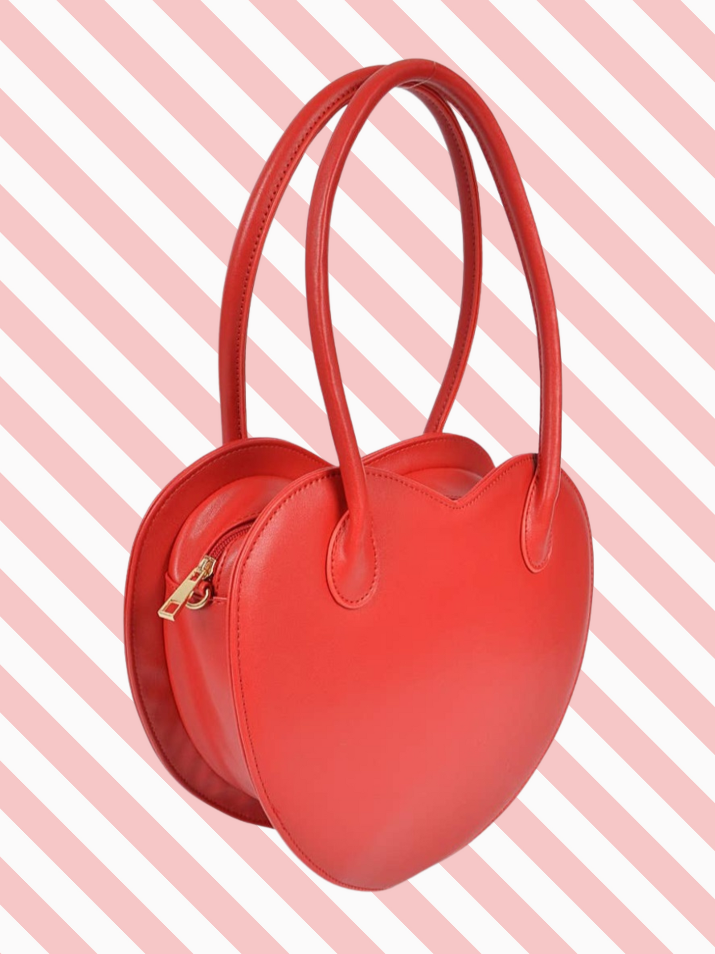 STYLE 2034 - Heart Shape Handbag (Red)