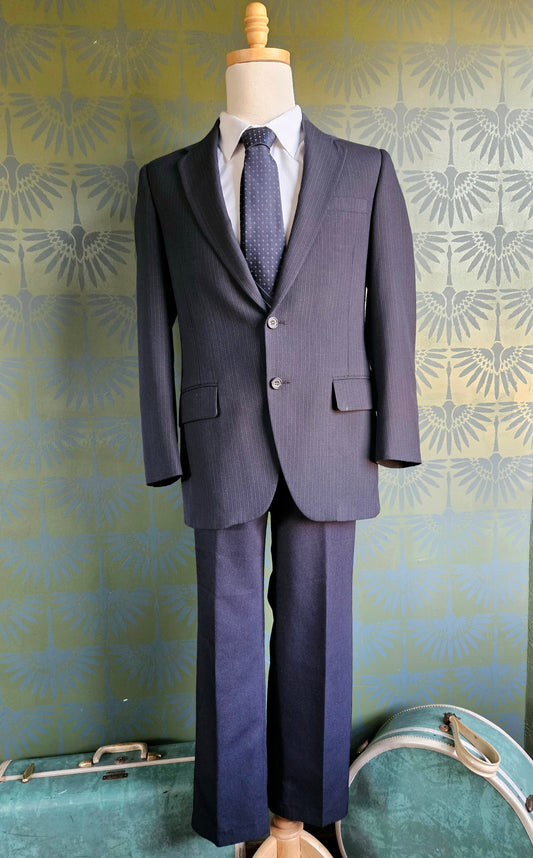 STYLE 8010 - Navy Pinstripe Suit