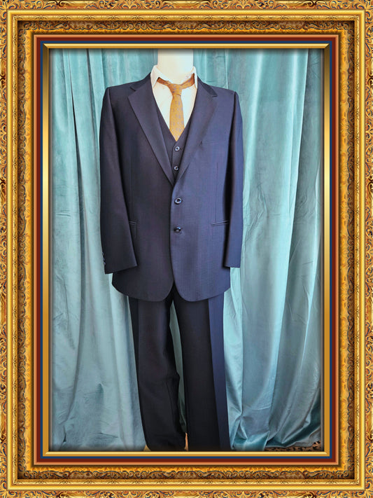 Style 8032 - Vintage Kauffman's Navy Blue Suit