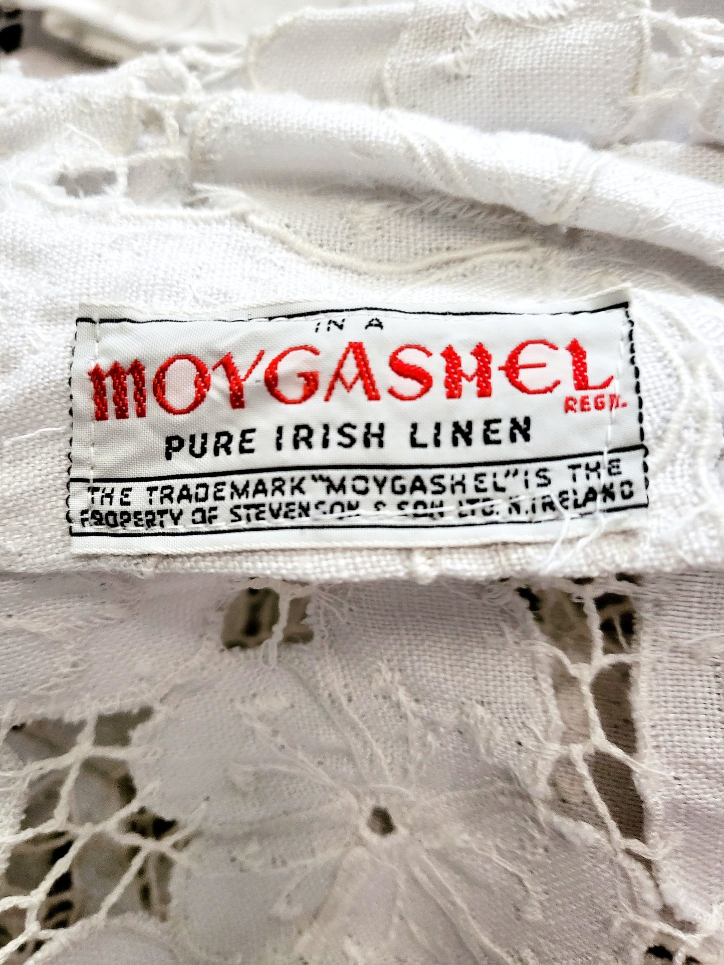 STYLE 1010 - Vintage 1960's "Moygashel" Irish Linen Shift Style Wedding Dress