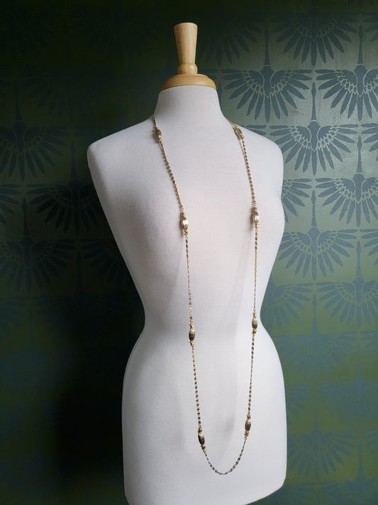 SOLD - Vintage Monet Gold Tone Link Chain Necklace