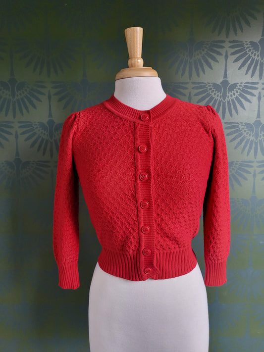 STYLE 5016 - Knit Cardigan (Red)