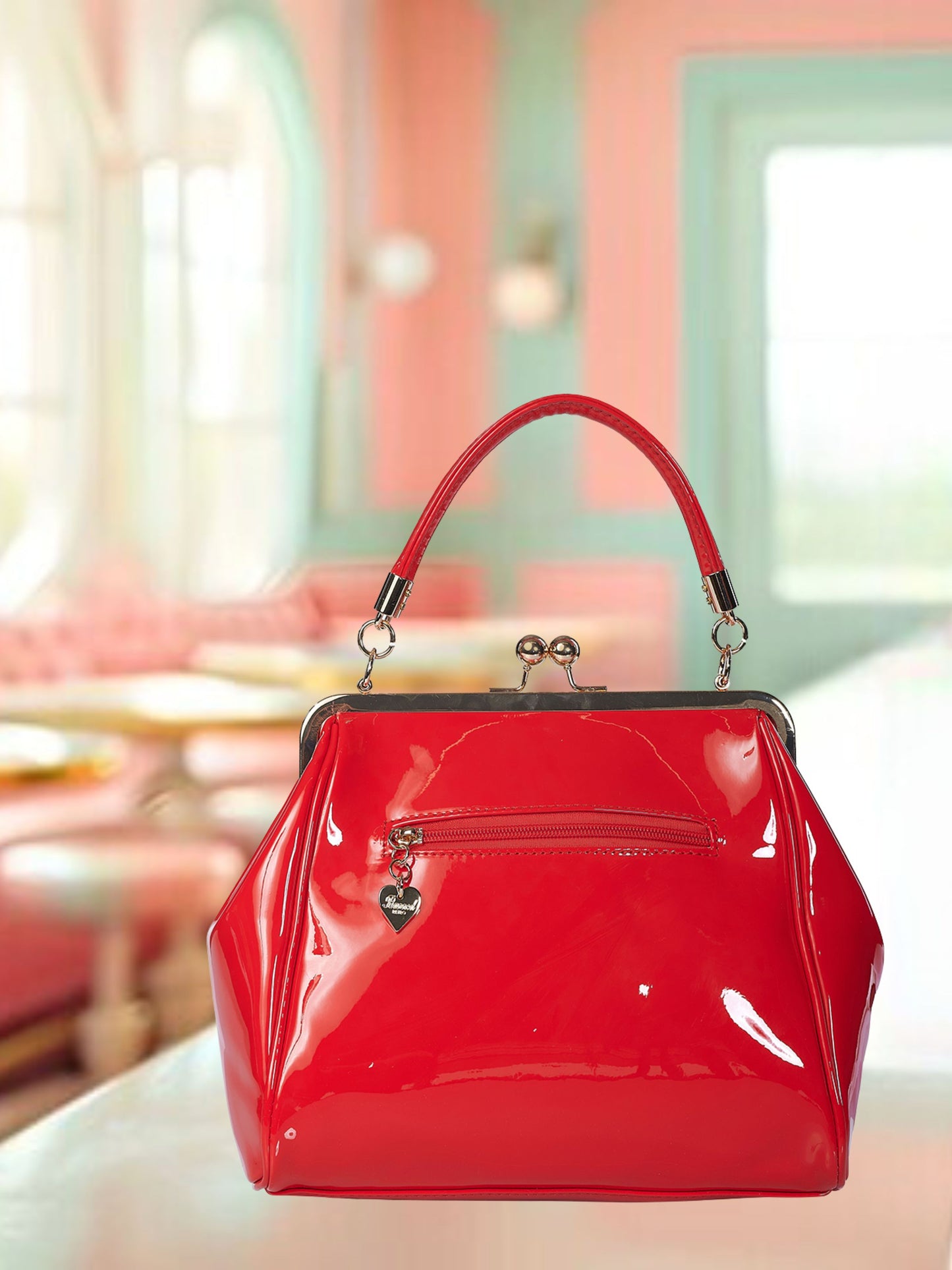 STYLE 2024 - Vintage Style Handbag with Bow (Red)