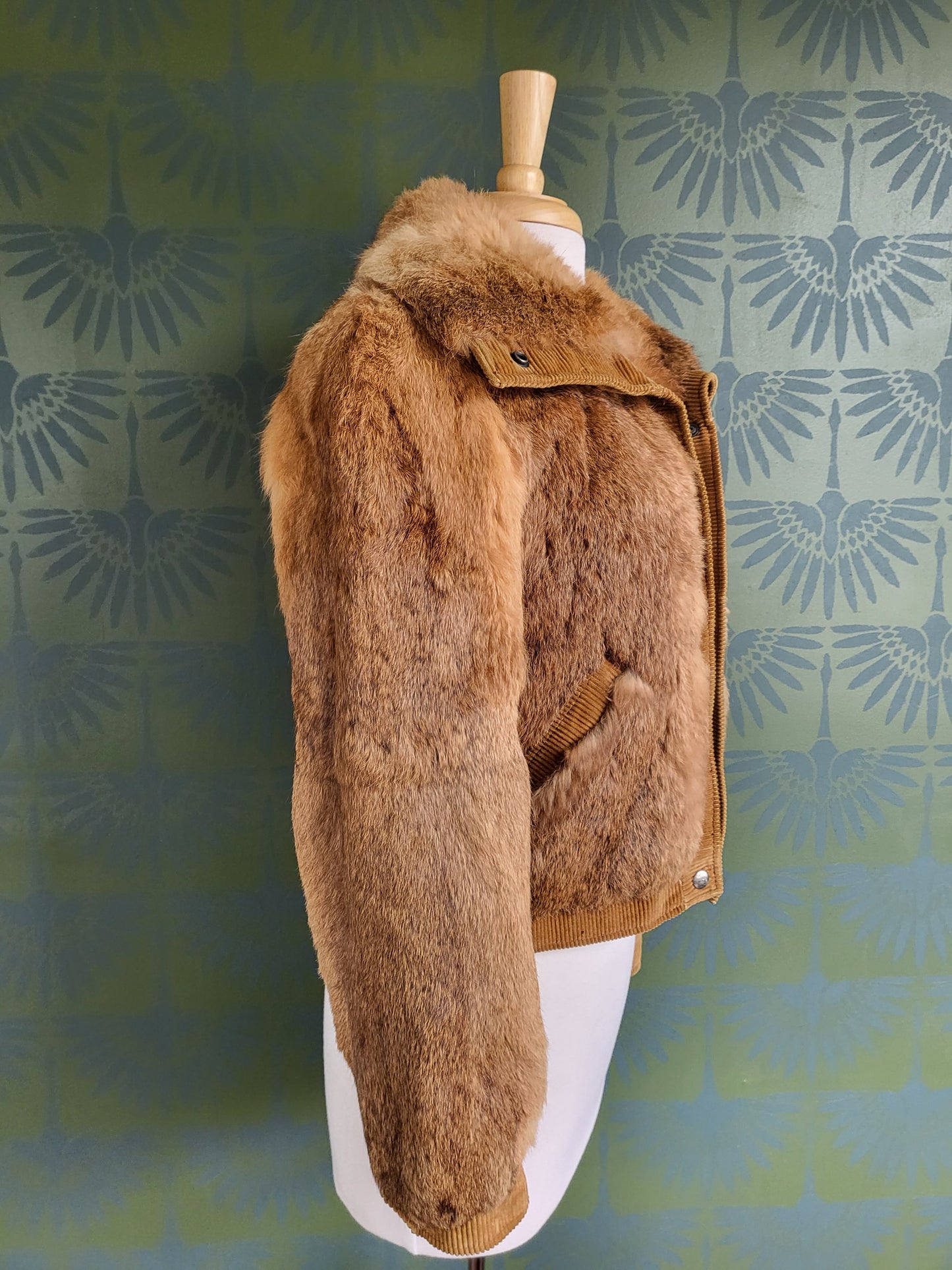 SOLD - Vintage 1970's Chestnut Rabbit Fur Jacket