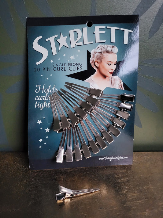 Starlett Single Prong Pin Curl Clips