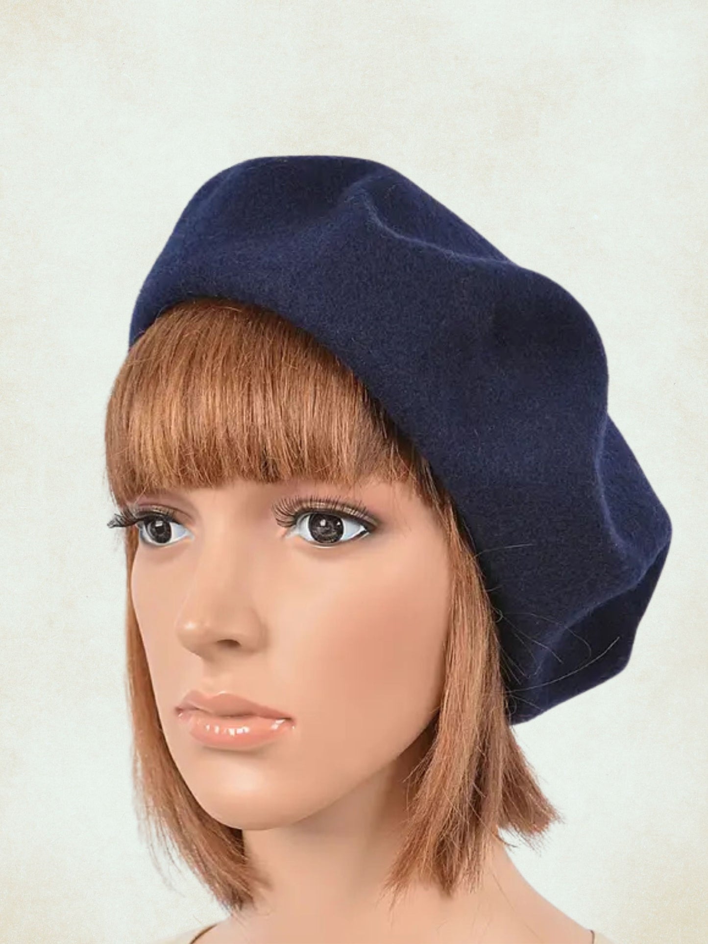 HAT1019 - Vintage Style Beret (Navy)