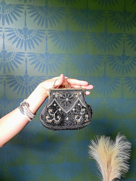 SOLD - Vintage 1920's Style Beaded Handbag