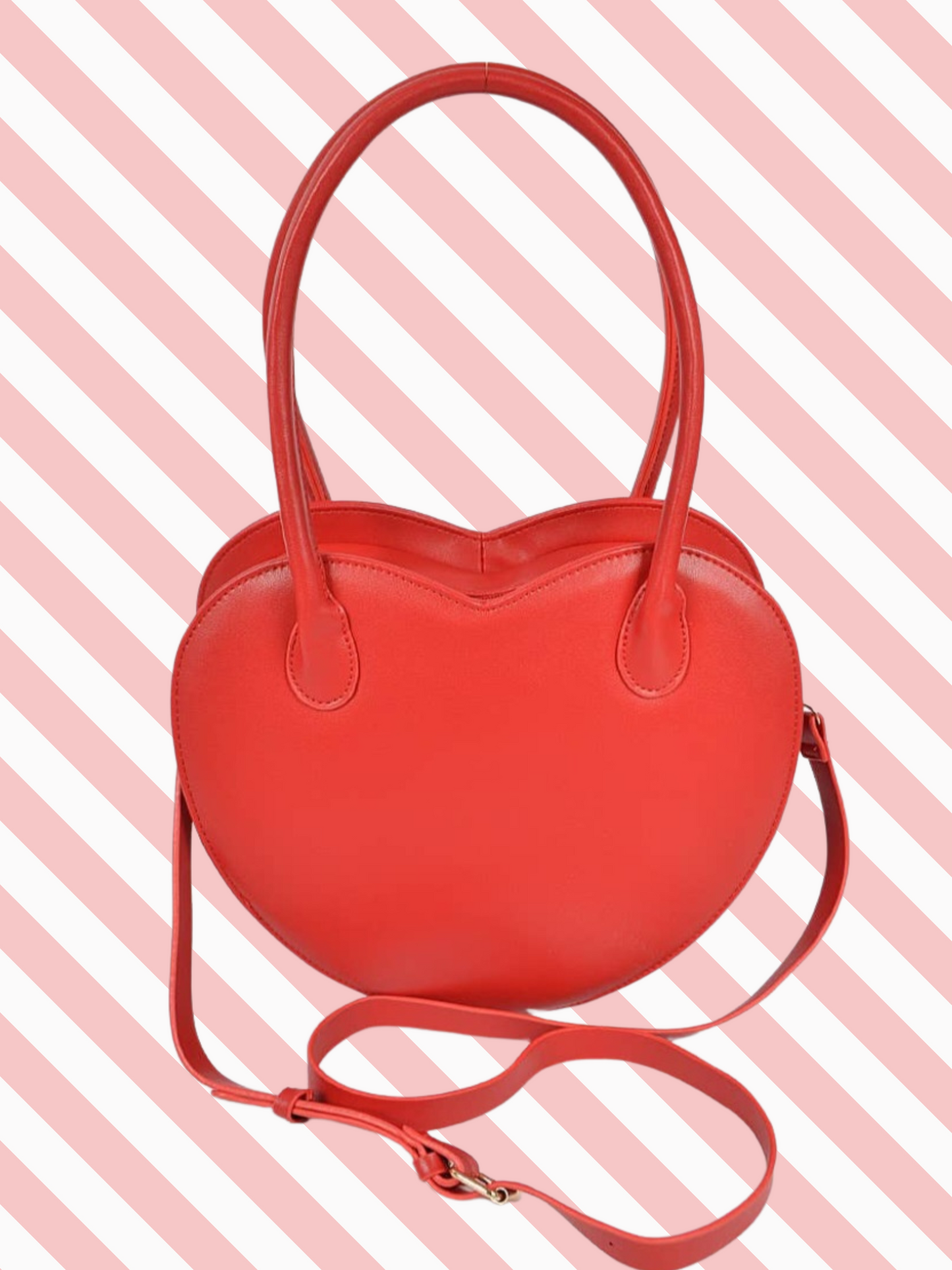 STYLE 2034 - Heart Shape Handbag (Red)