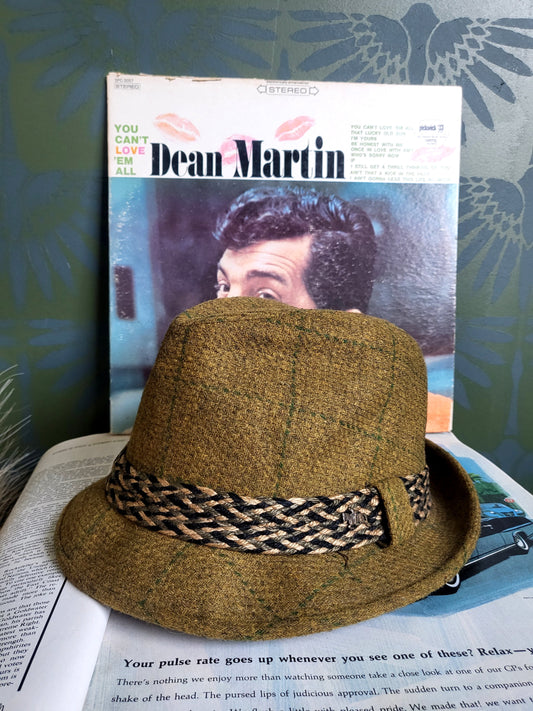 HAT44 - Vintage Sportswear by Champ Stingy Brim Fedora - Green