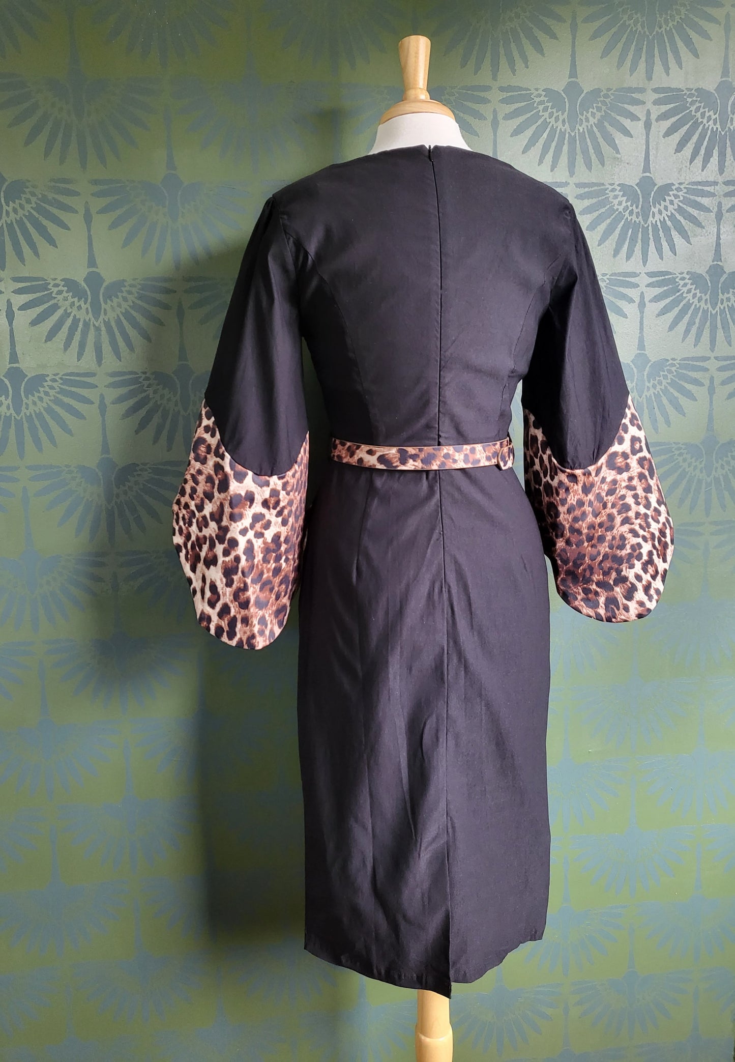 Manhattan Leopard Wiggle Dress