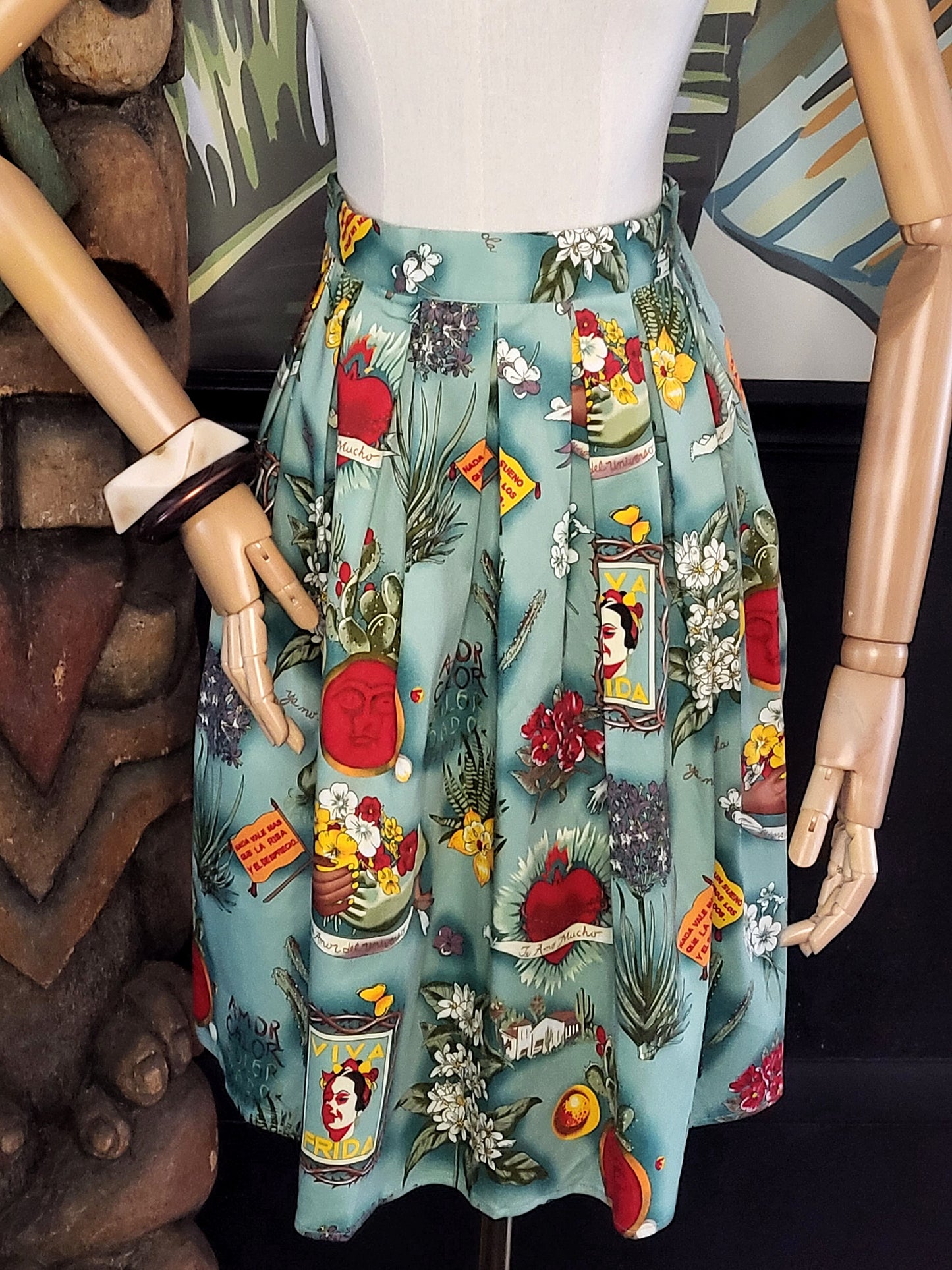 Retro Viva Frida Full Skirt