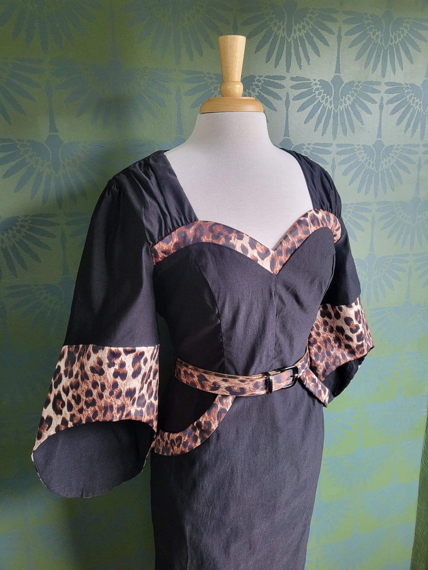 Manhattan Leopard Wiggle Dress