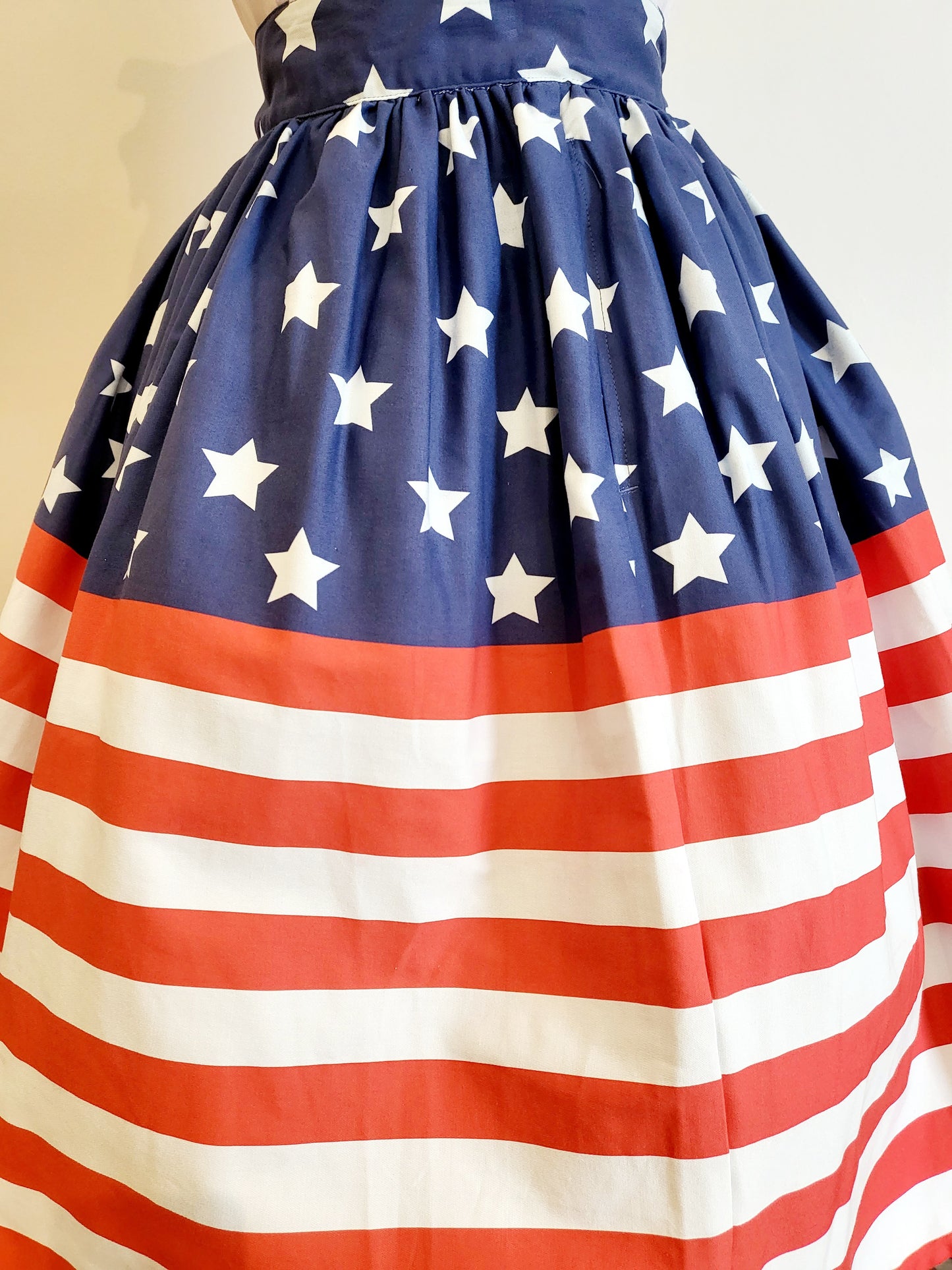 Stars and Stripes Flag Swing Skirt