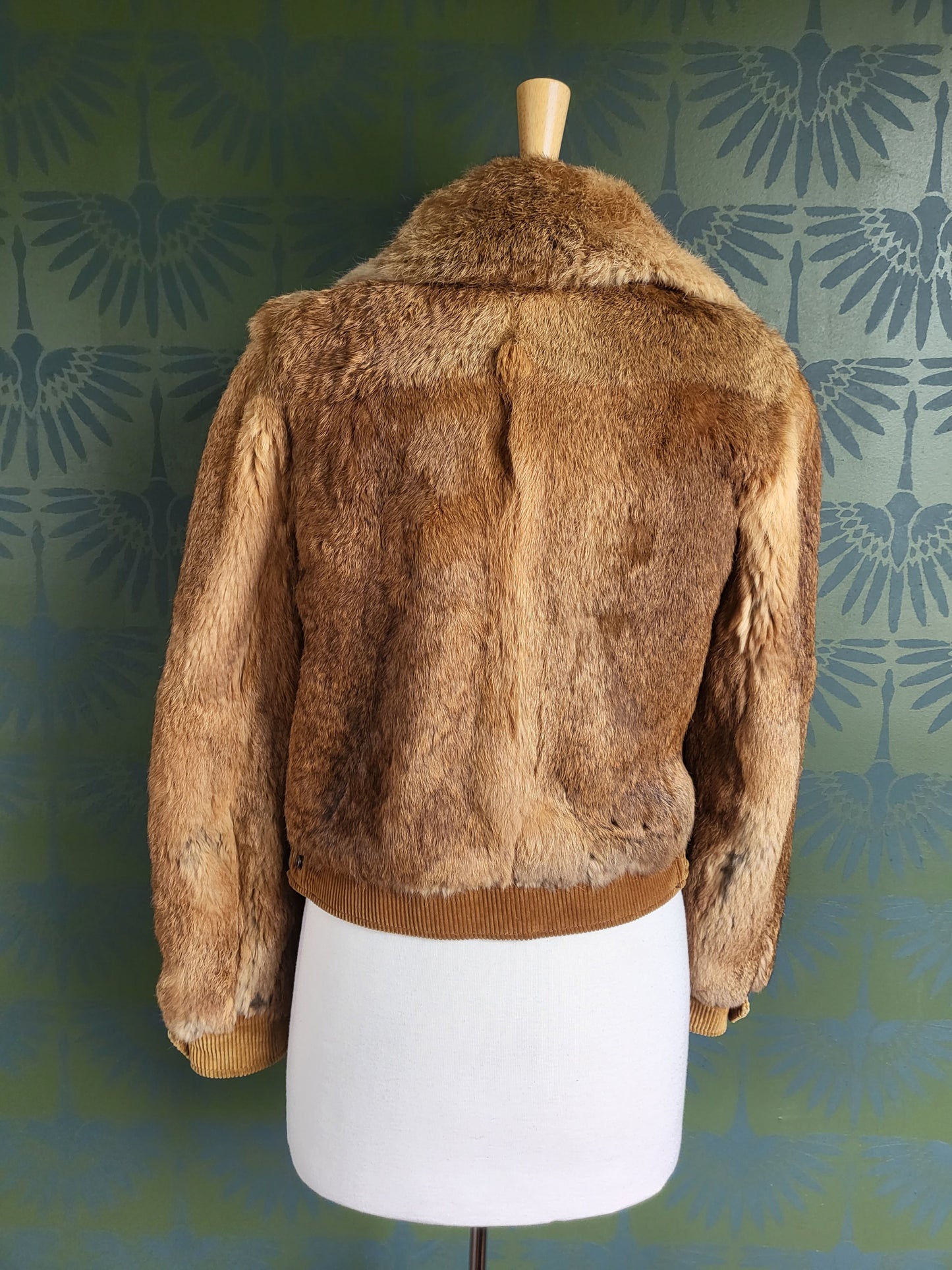 SOLD - Vintage 1970's Chestnut Rabbit Fur Jacket