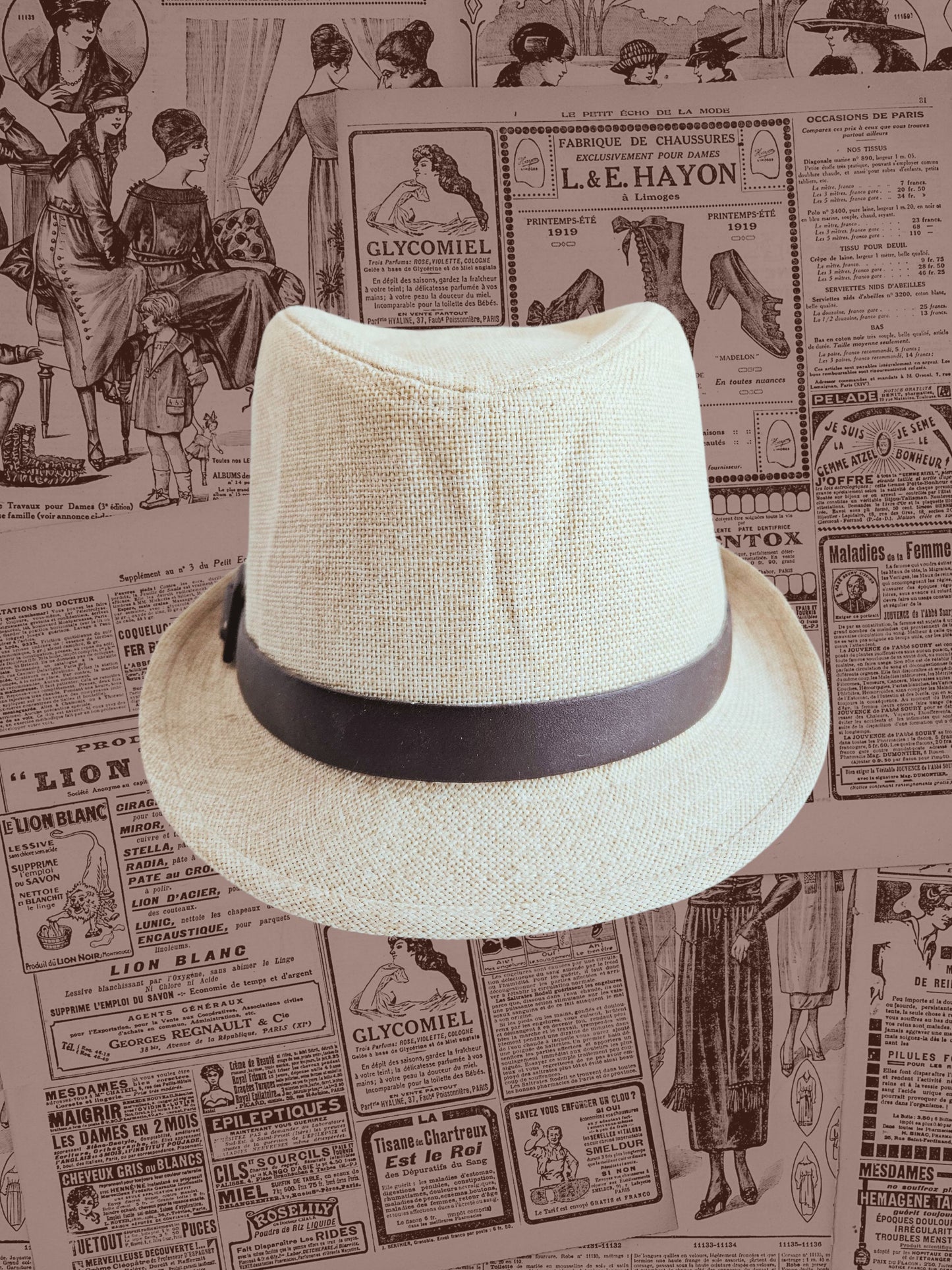 Retro Woven Trilby