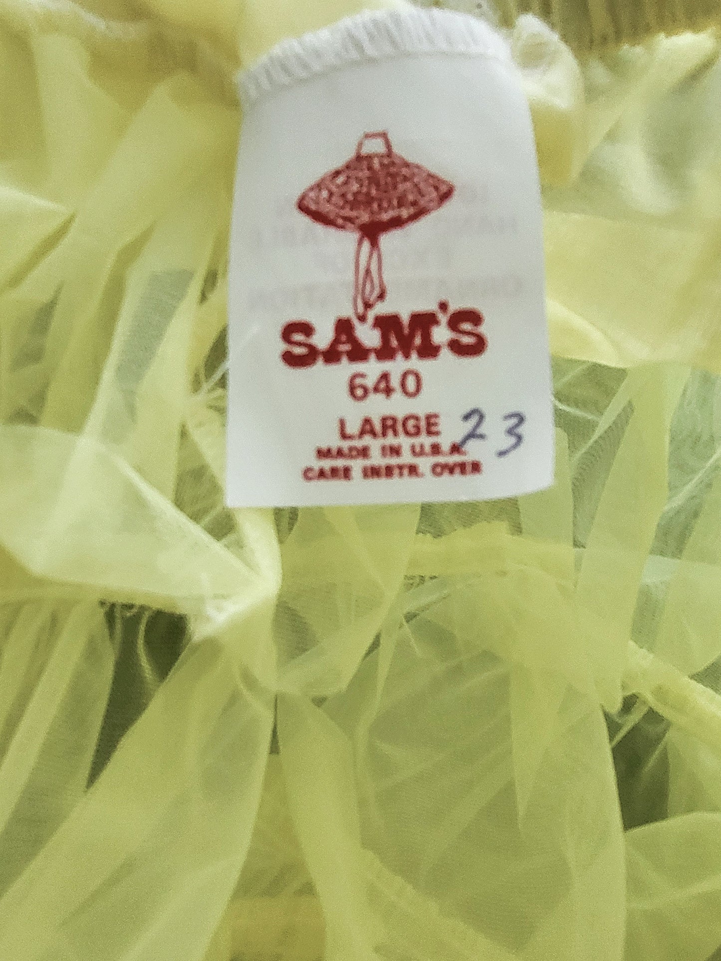 STYLE 6002 - Pre-owned "Sam's" 1950's Style Lemon Yellow Petticoat