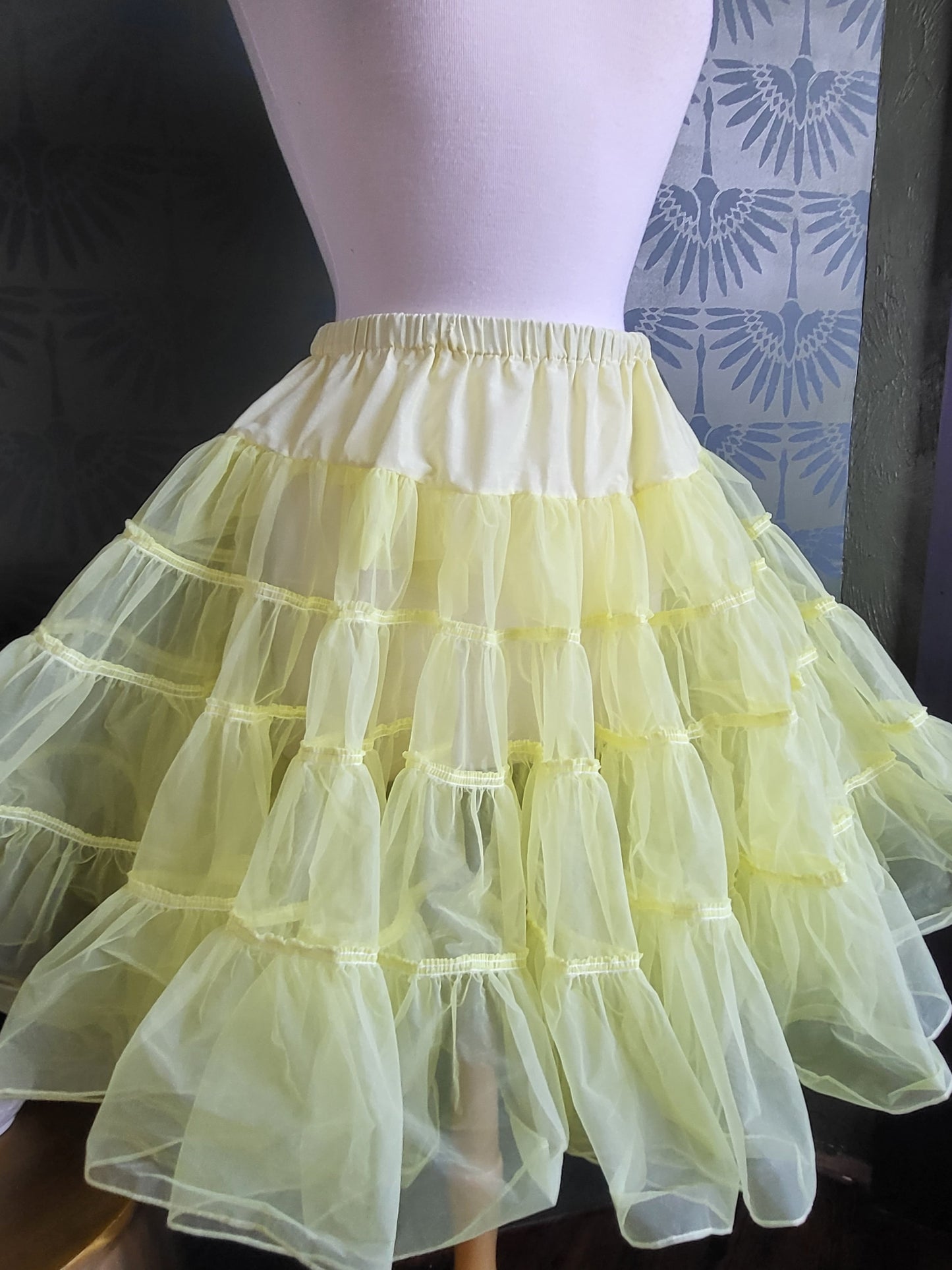 STYLE 6002 - Pre-owned "Sam's" 1950's Style Lemon Yellow Petticoat