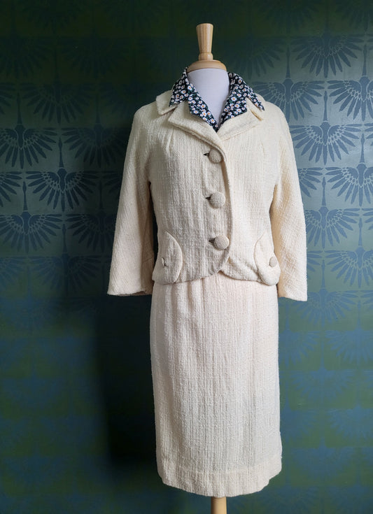 SOLD - Vintage 1950's-1960's Youthmore Original Tweed Skirt Suit Set