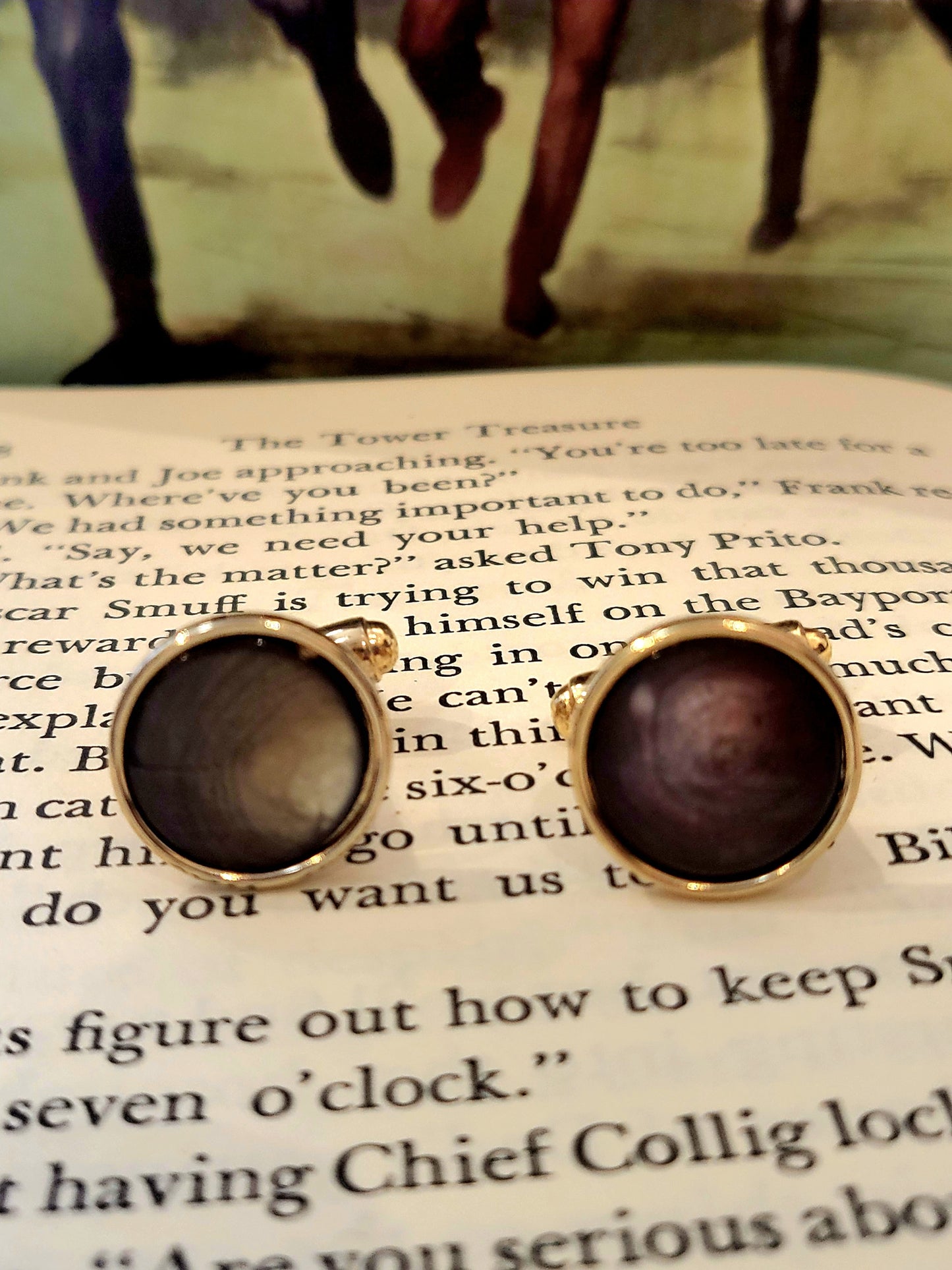 Vintage Circle Cufflinks