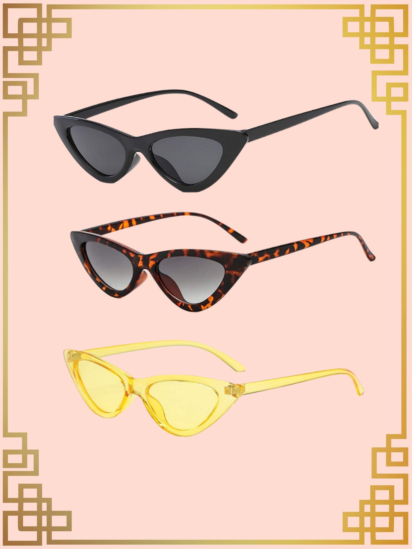 Narrow Cat Eye Sunglasses