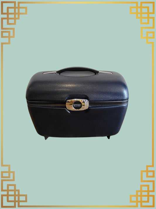 Vintage American Tourister Dark Navy Train Case