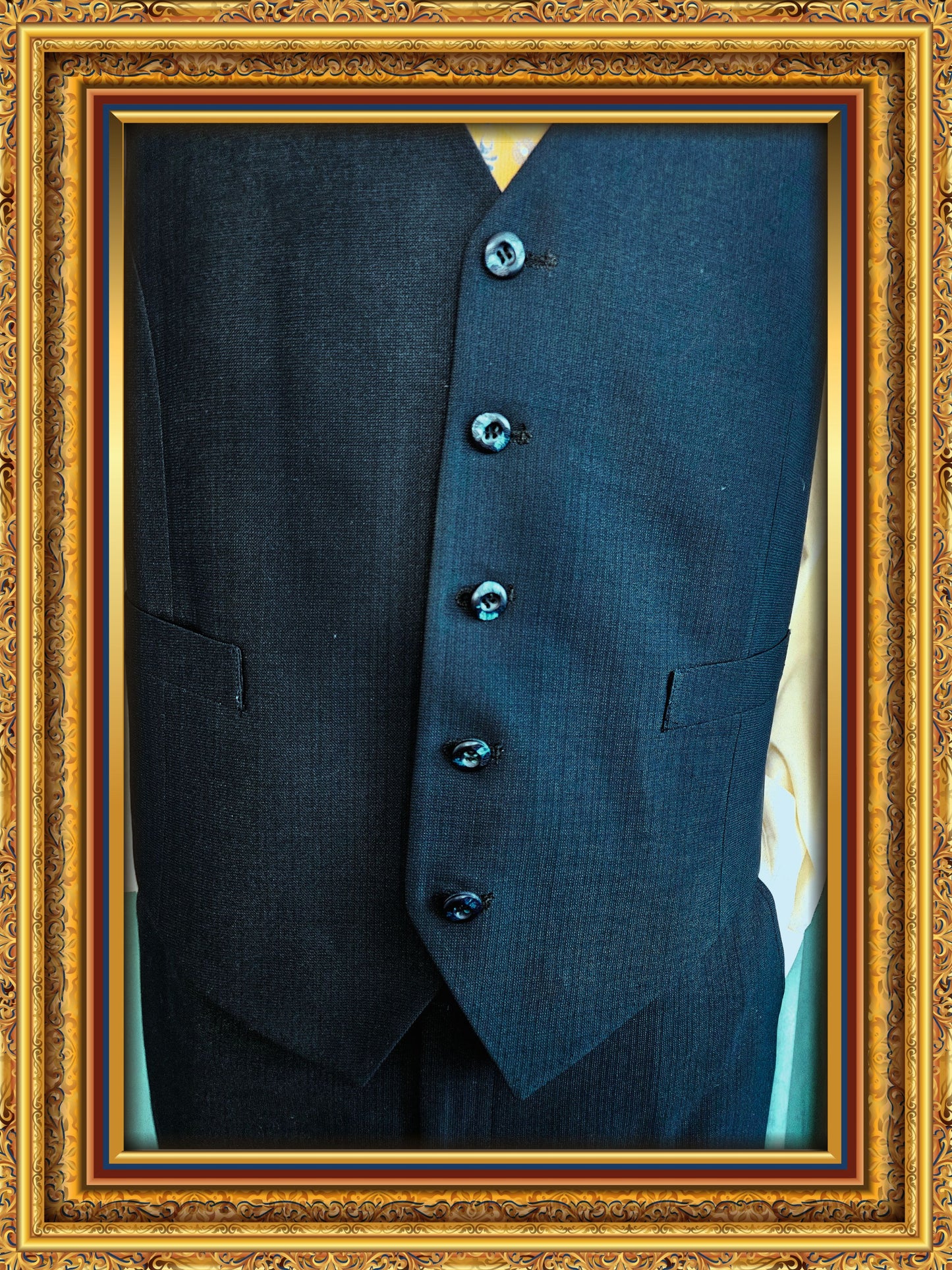 Style 8032 - Vintage Kauffman's Navy Blue Suit