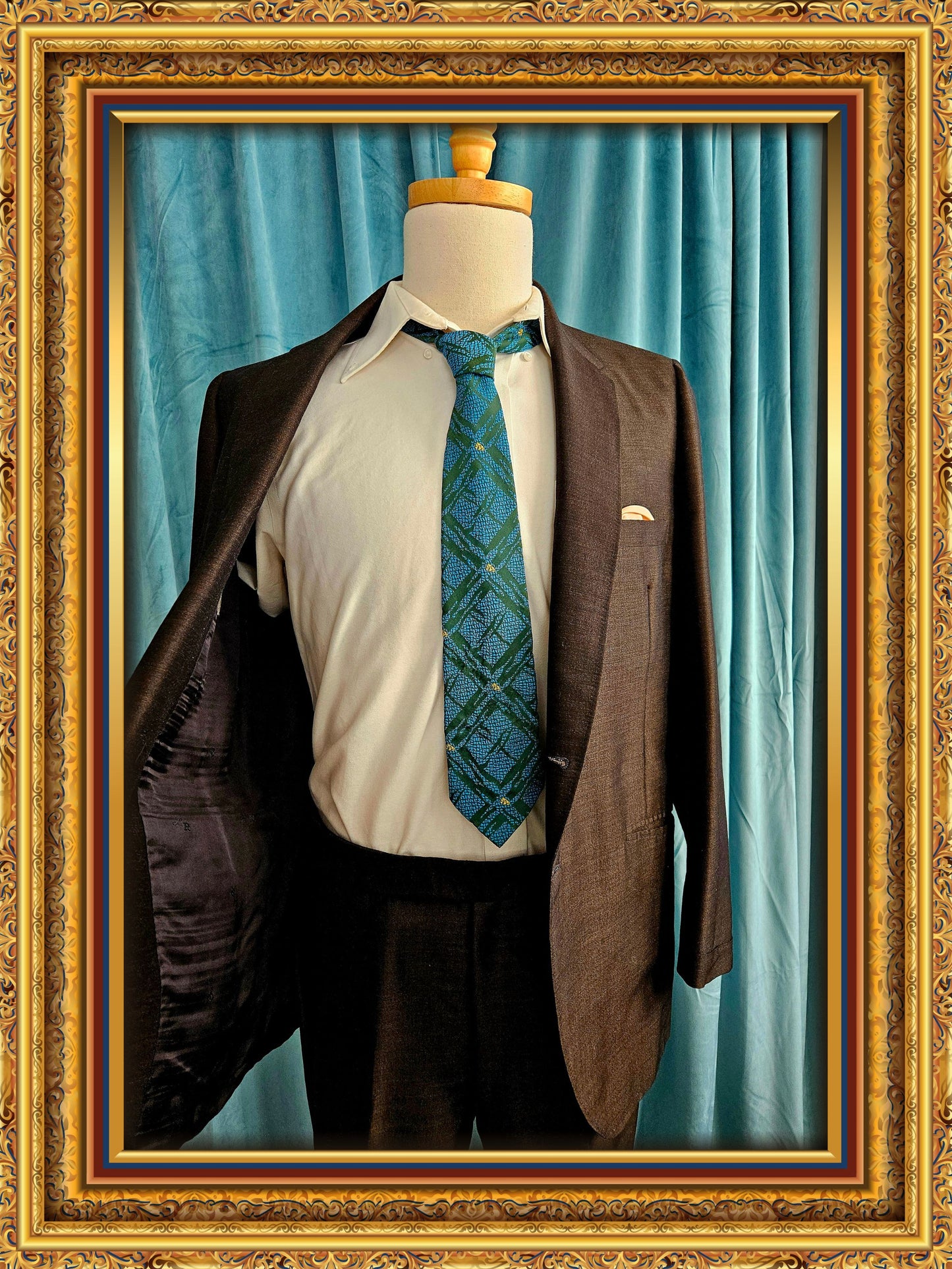 Style 8033 - Vintage "Louis Roths" Chocolate Brown Suit