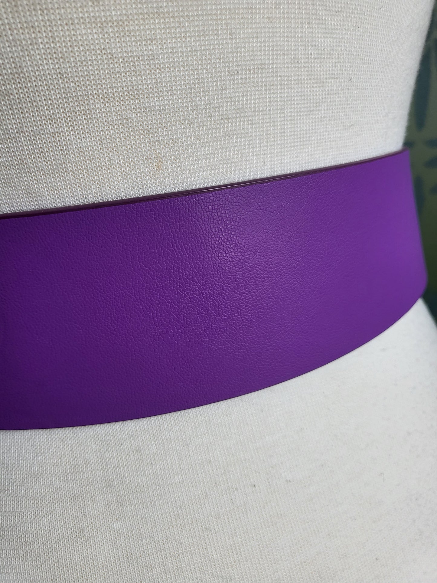 Vintage Style Wide Belt -Violet