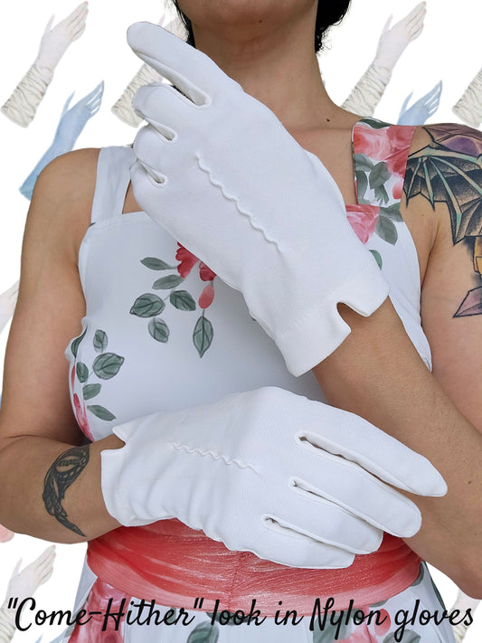 SOLD - Vintage 1950's-1960's White Gloves