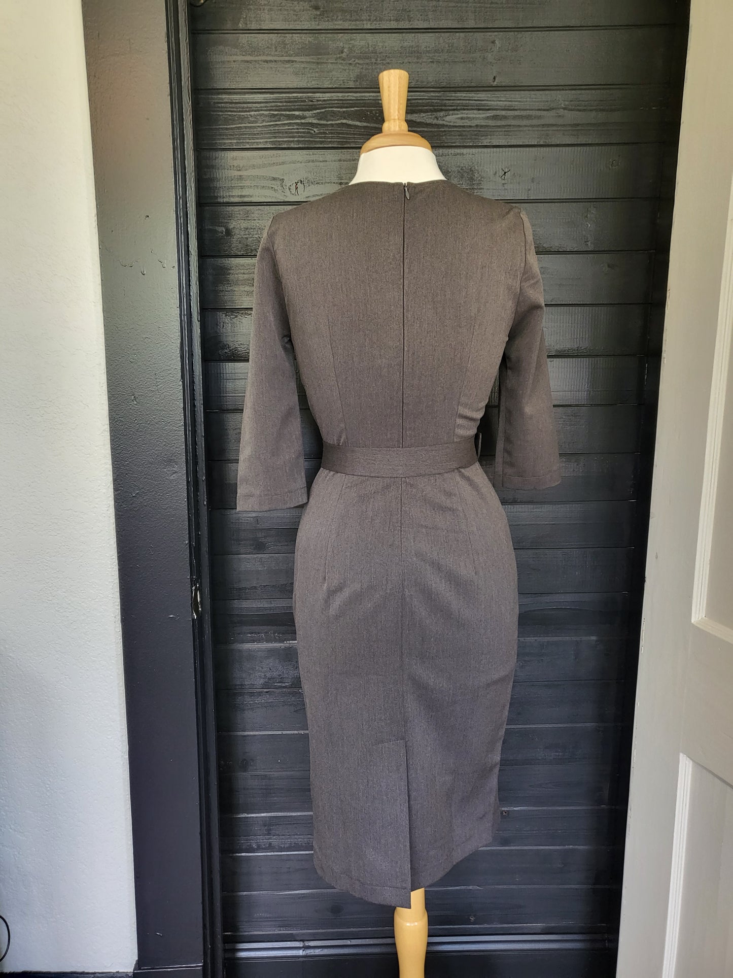 Derby - 1950s Style Pencil Dress with Matching Capelette