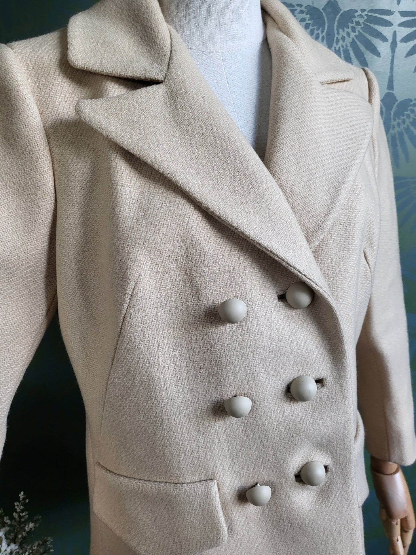 SOLD - Vintage "Hartly Westwood" Beige Tweed Blazer