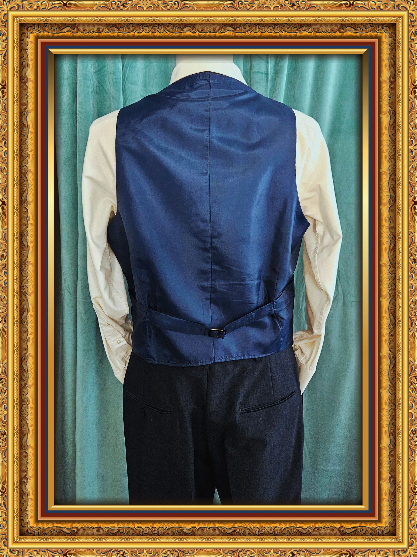 Style 8032 - Vintage Kauffman's Navy Blue Suit