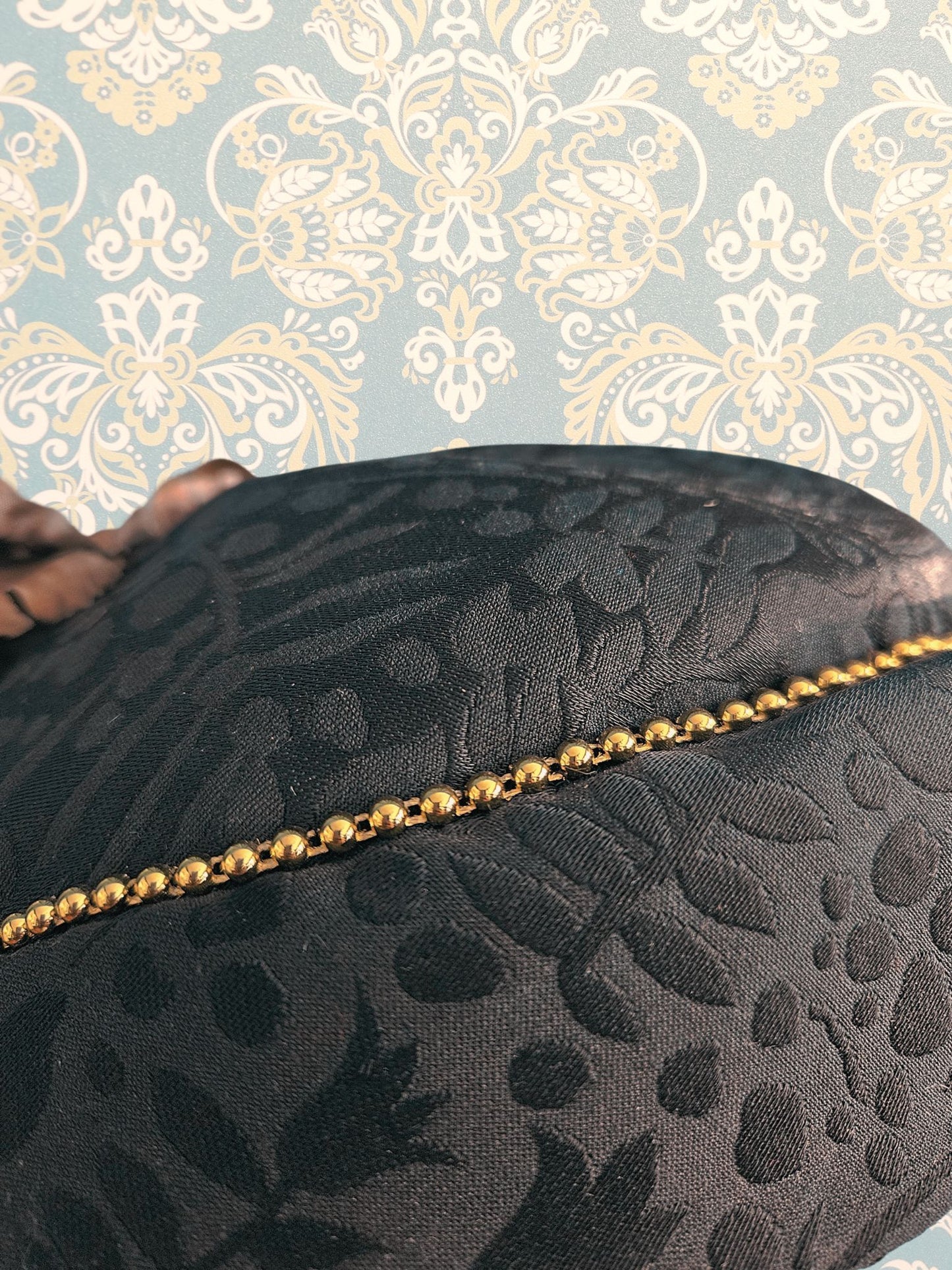 Vintage Brocade Side Cap