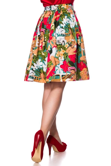 Retro Vintage Lady Full Skirt