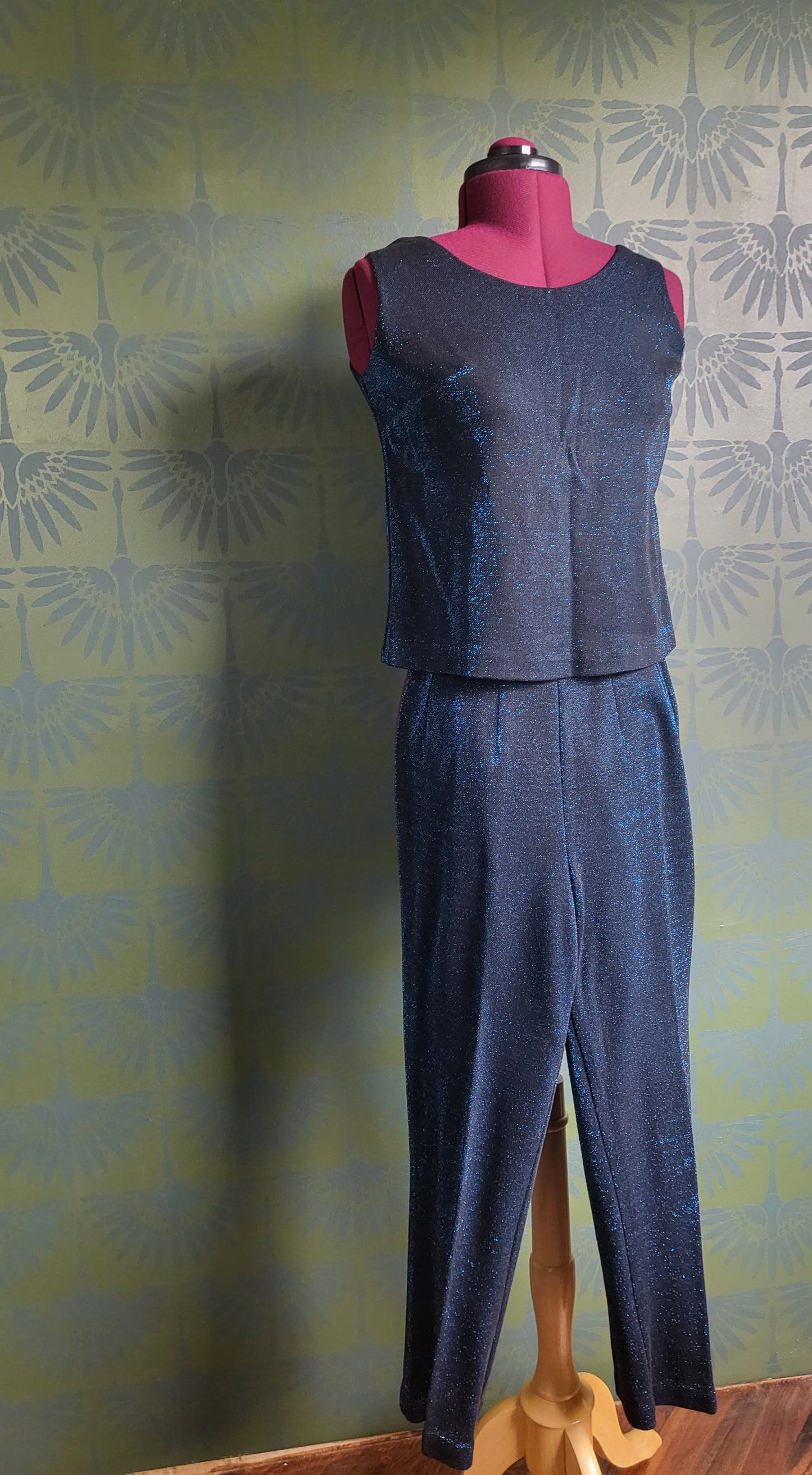 SOLD - Vintage 1960's Shimmer Pant Suit