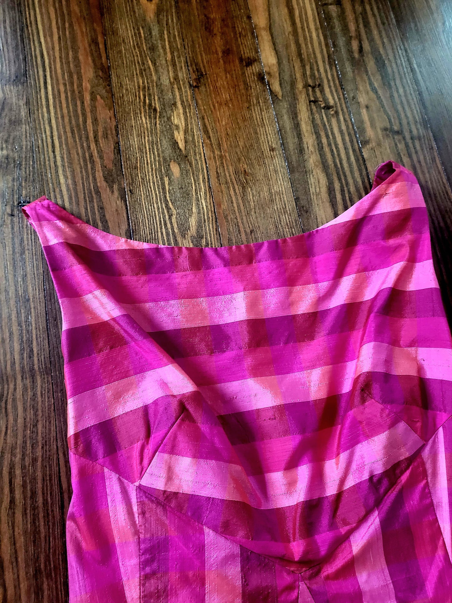 SOLD - Vintage 1960's Vibrant Magenta Cocktail Dress