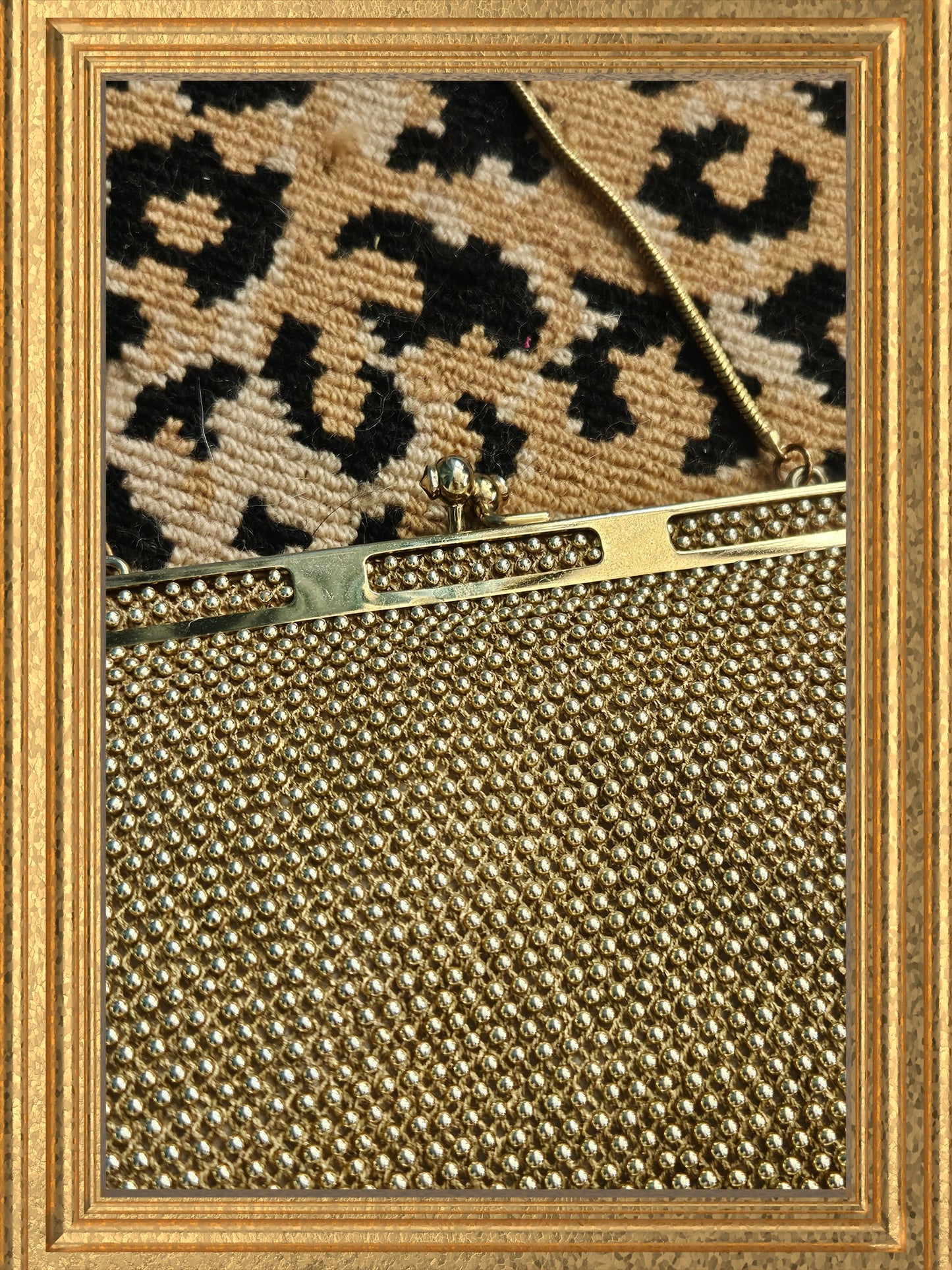 Style 2079 - "Lumured" Golden Petite Bead Handbag