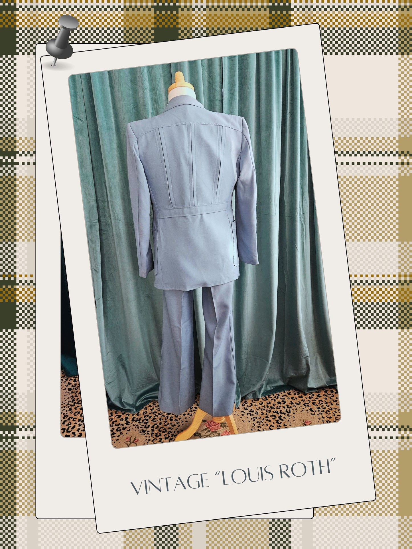 Vintage Blue Leisure Suit