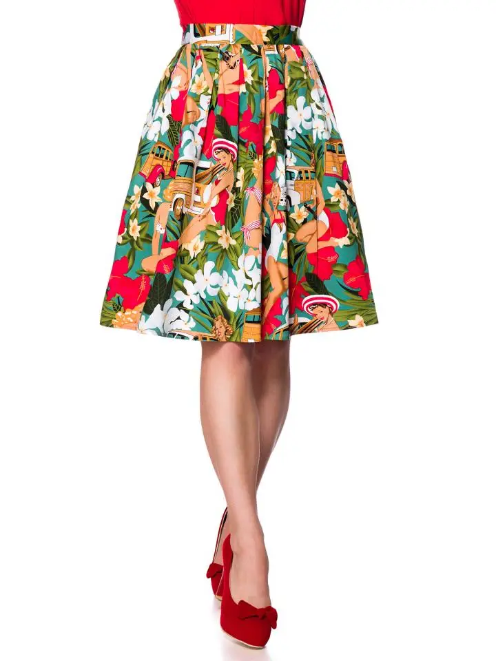 Retro Vintage Lady Full Skirt