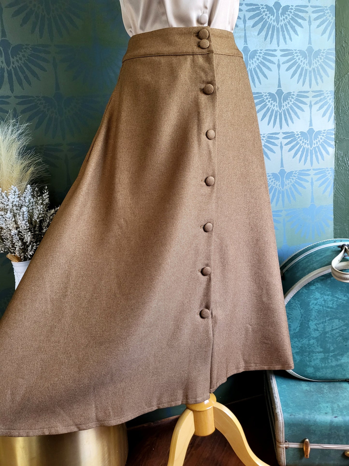 STYLE 4003 - Book Worm Woven Skirt (Camel)