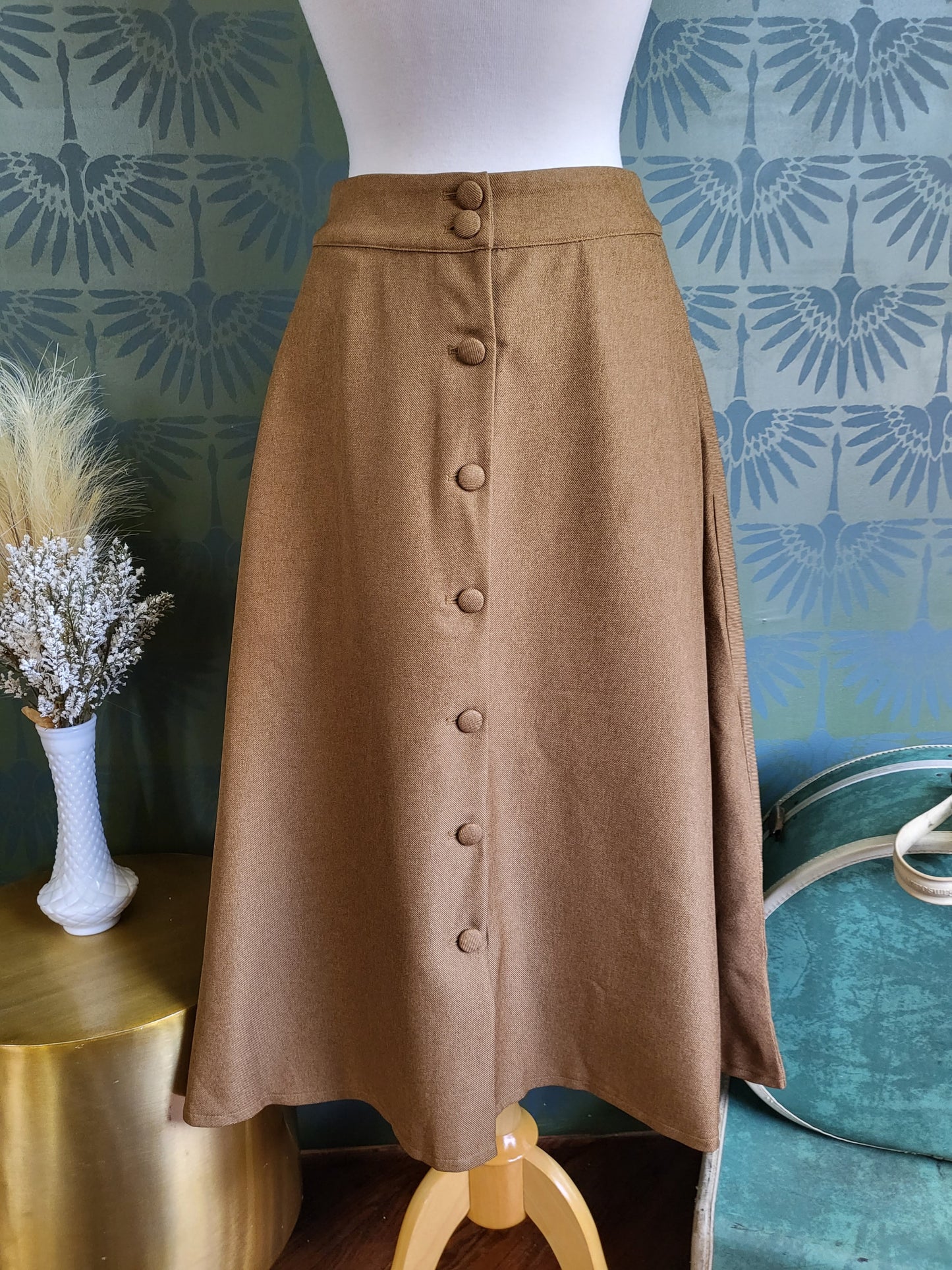 STYLE 4003 - Book Worm Woven Skirt (Camel)