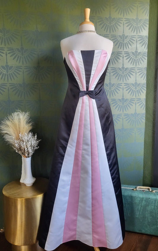 SOLD- Vintage "Jessica McClintock for Gunne Sax" 1950's Style Strapless Gown